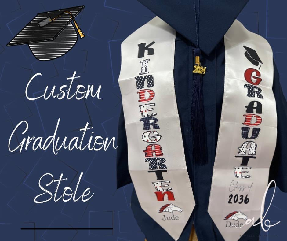 Custom Graduation Stole