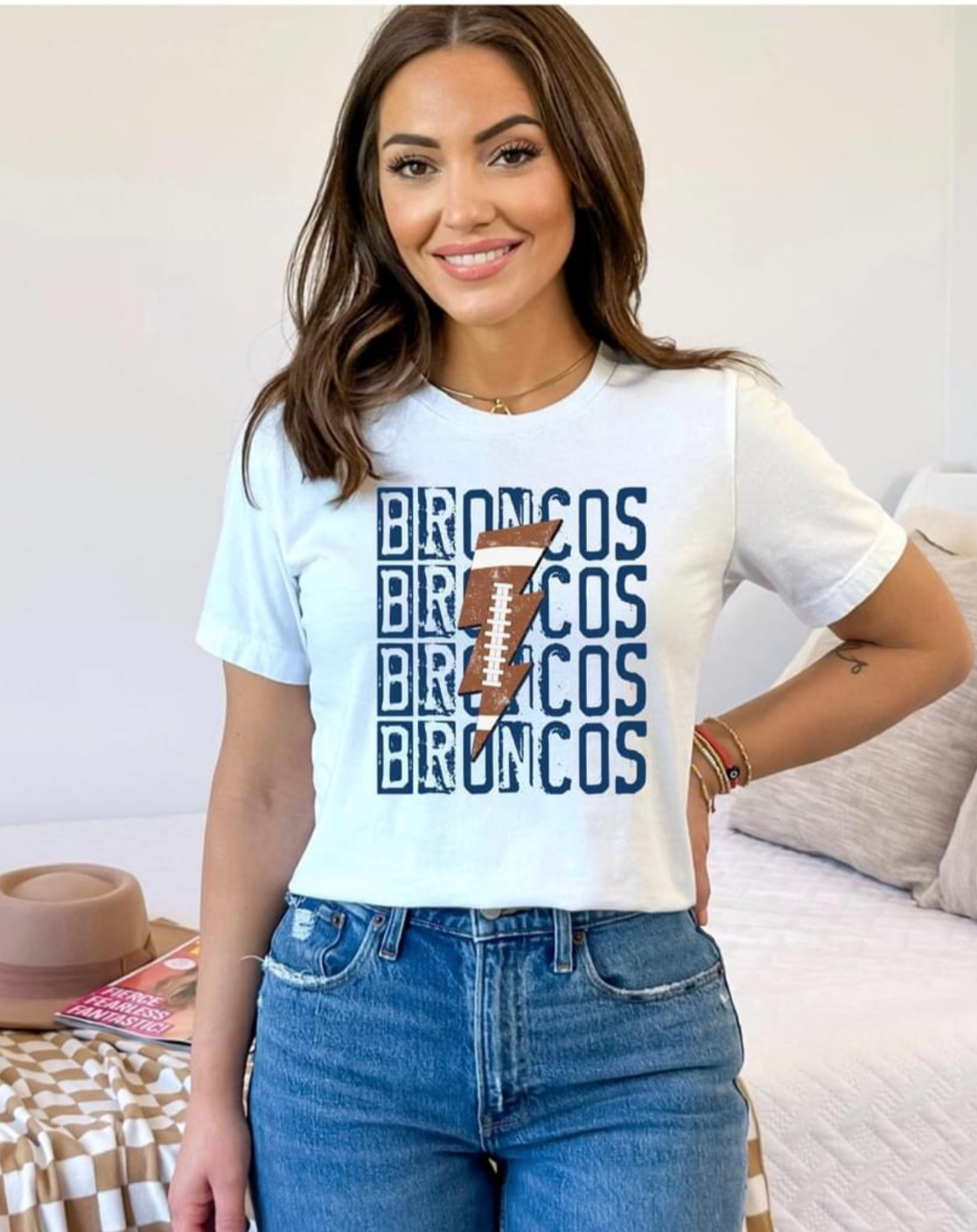 Broncos Football Lightening Tee