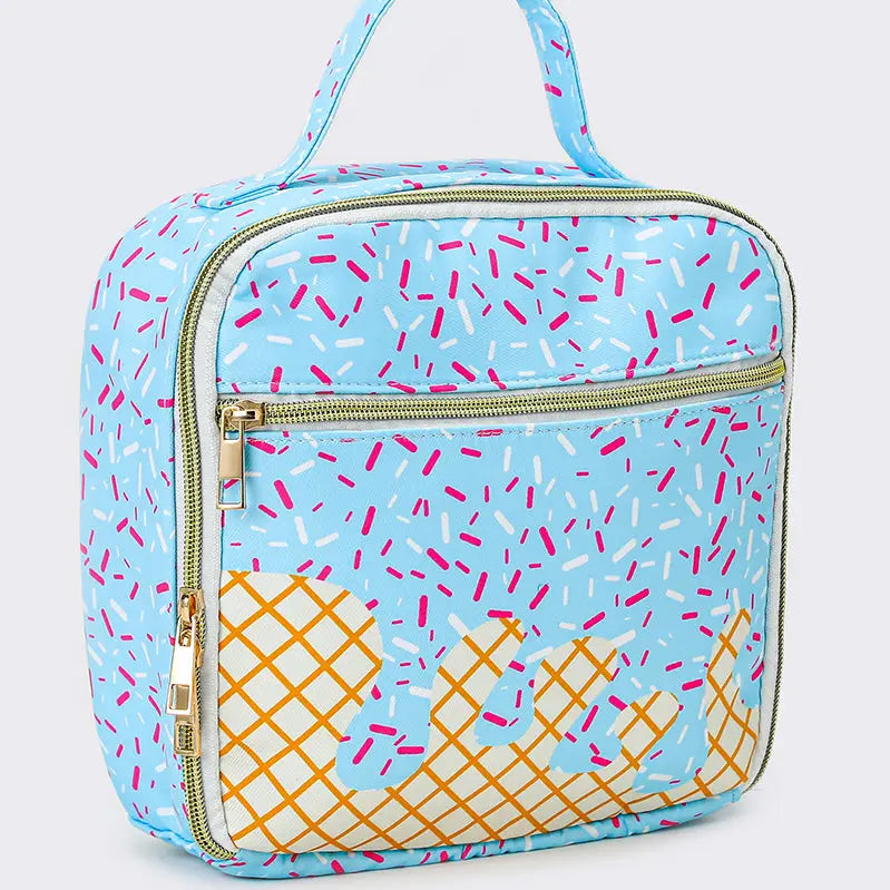 Ice Cream Drip Canvas Lunch Boxes Box