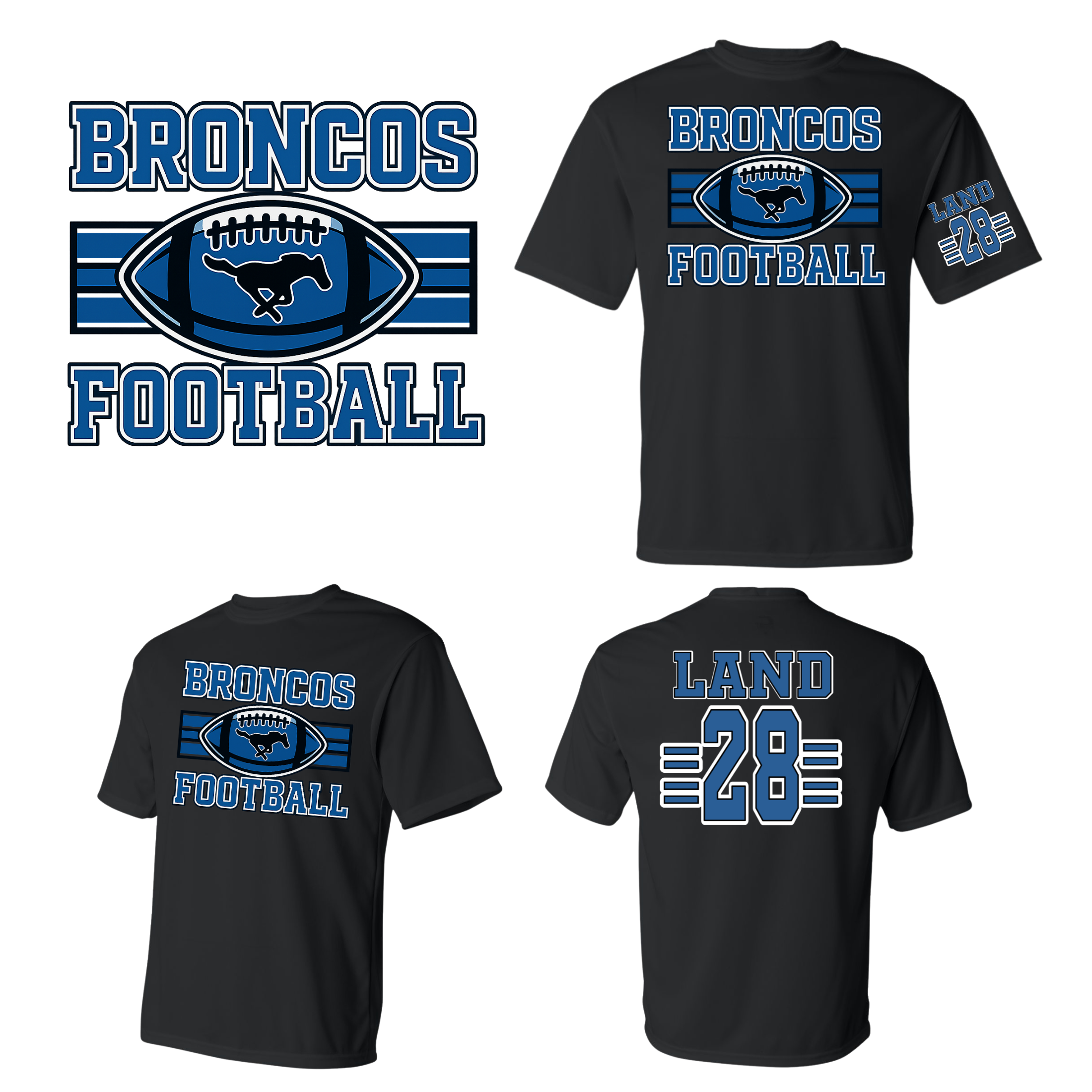 Friendswood Broncos Classic Performance Tee