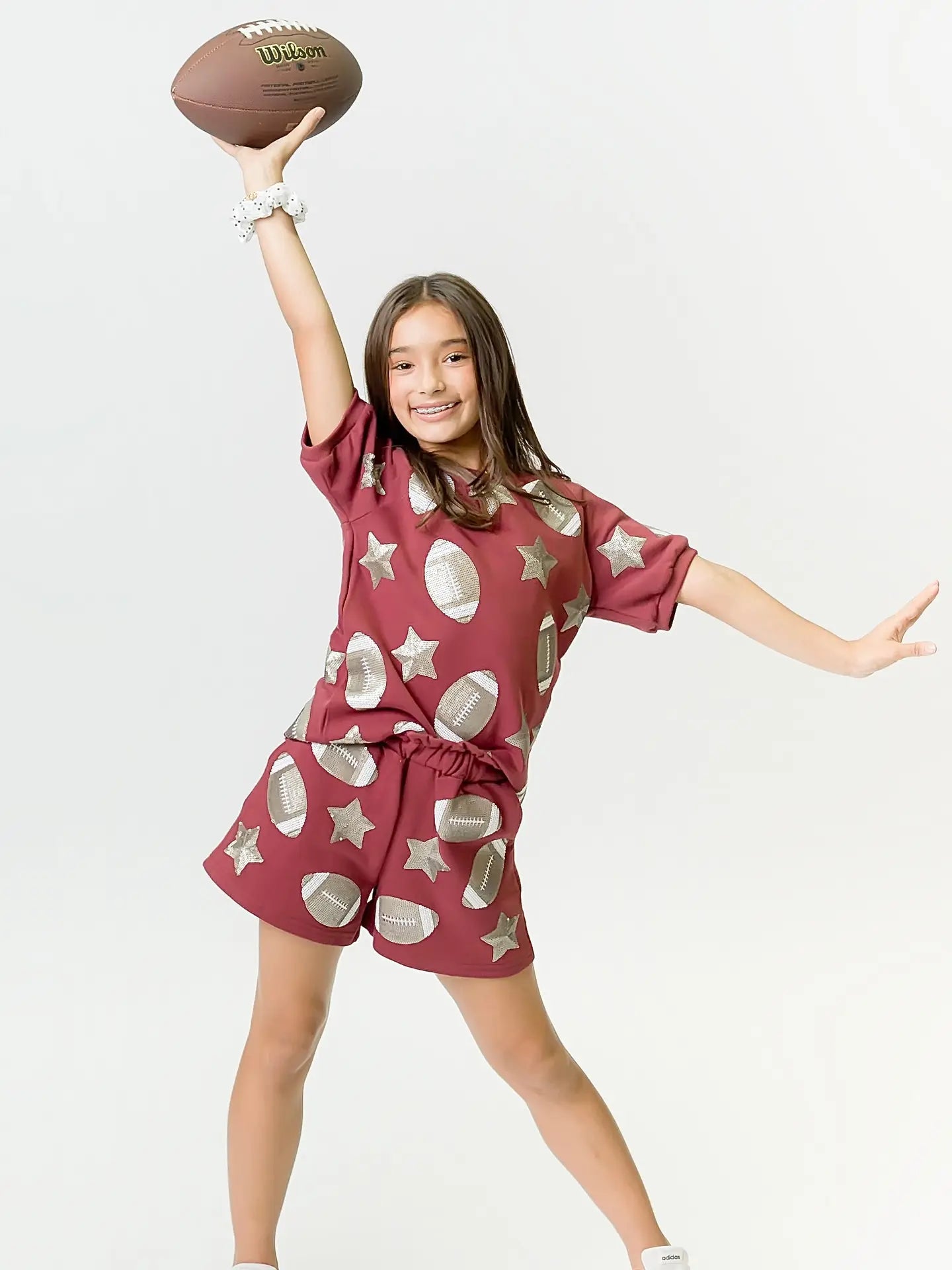 Girl's Football VIP Sequin Shorts