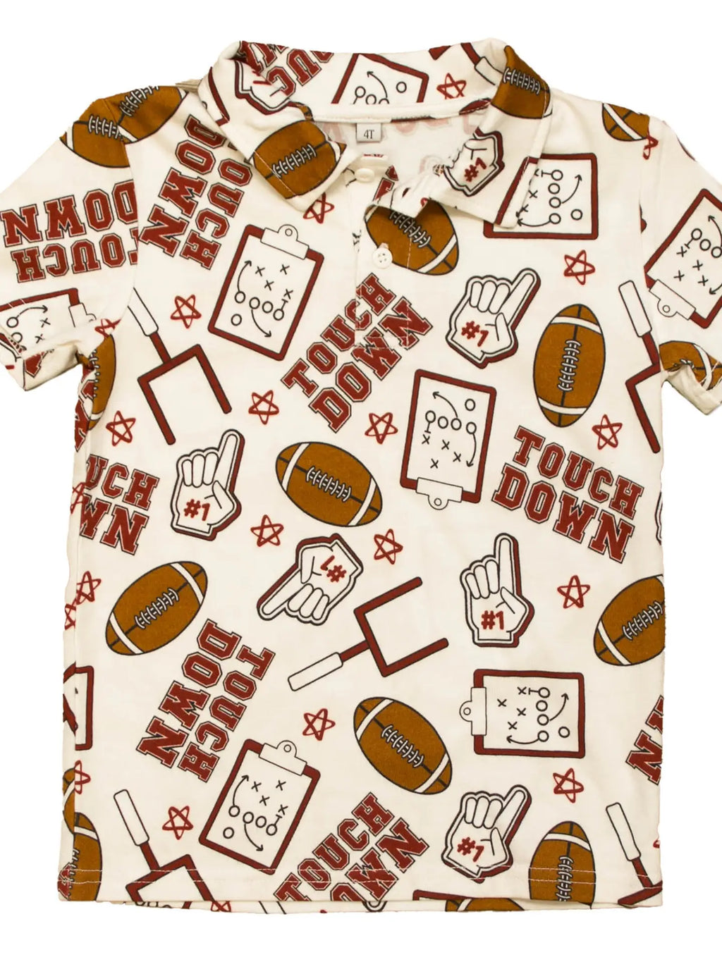 Boy's Royal Touchdown Kid Polo