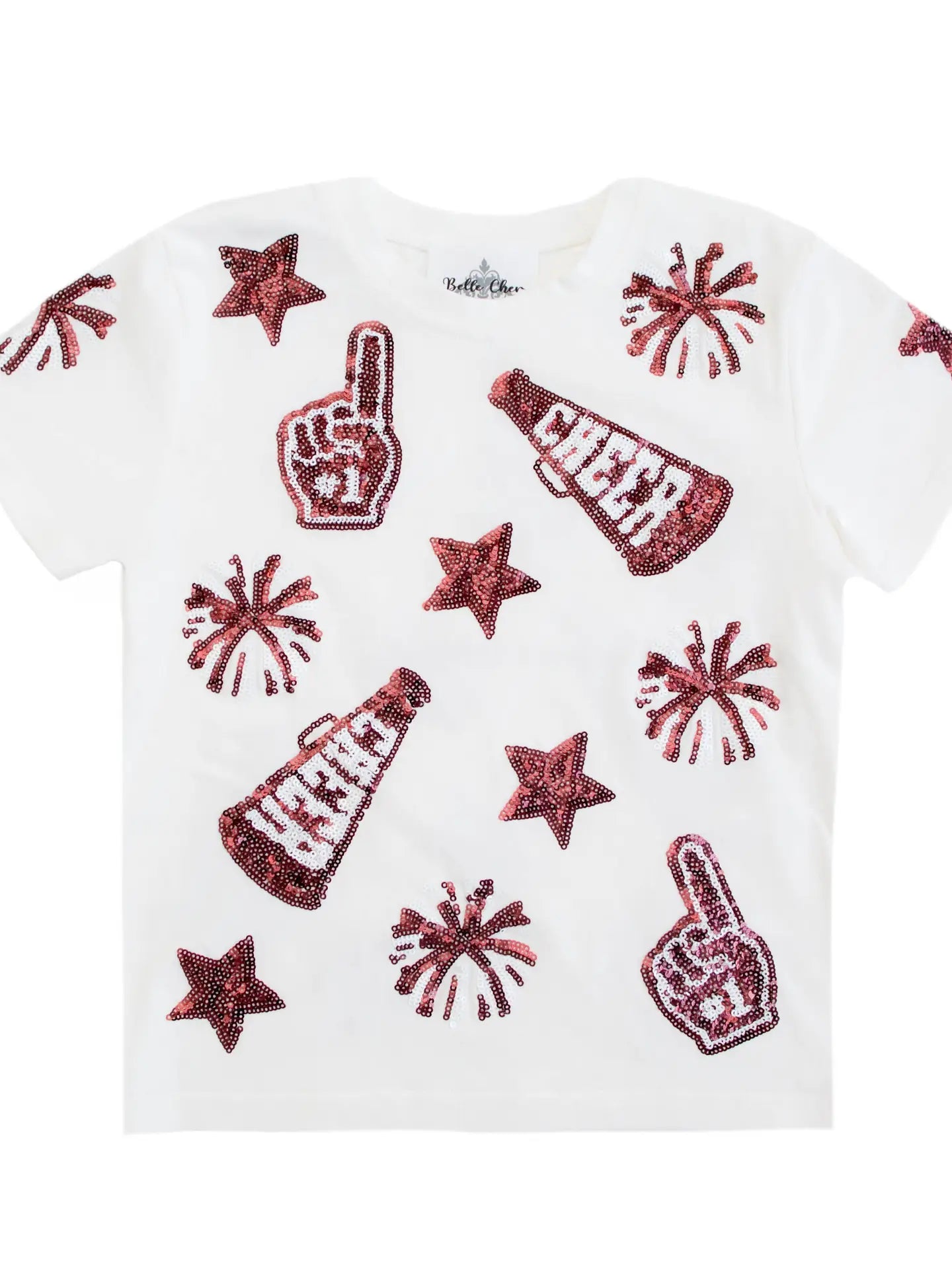 Game Day Glamour Sequin Cheer Shirt