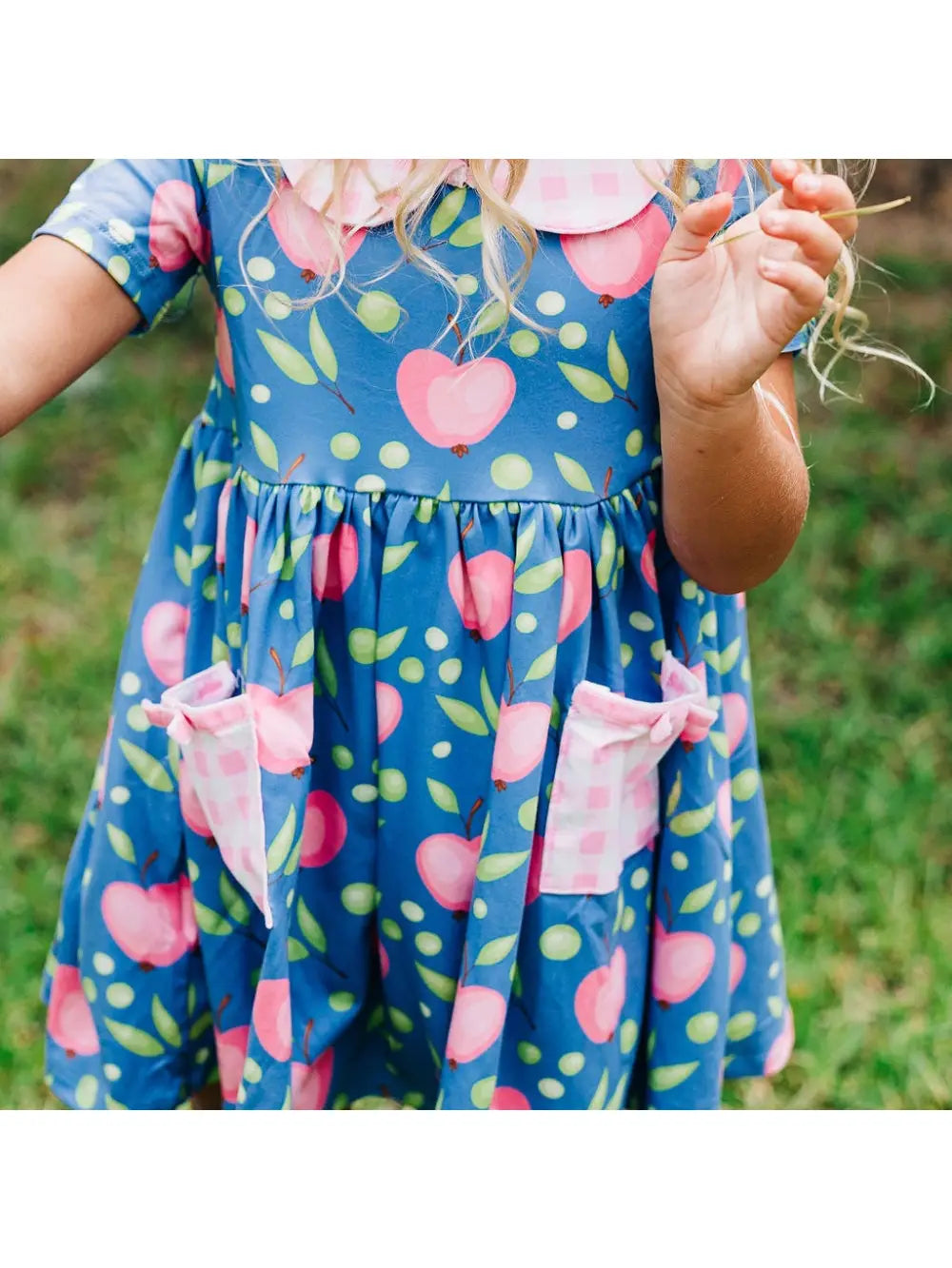 Pink Apples Twirl Dress