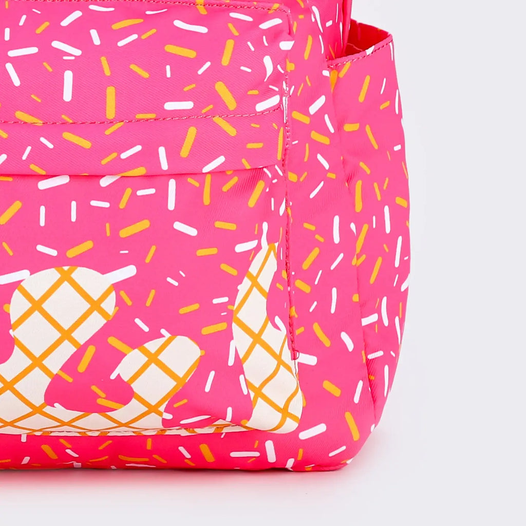 Pink Sprinkle Ice Cream Drip Kids Canvas Backpack (Copy)