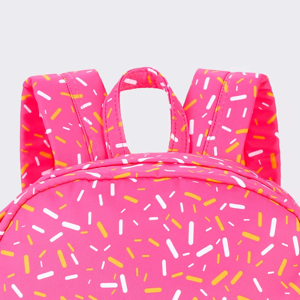 Pink Sprinkle Ice Cream Drip Kids Canvas Backpack (Copy)
