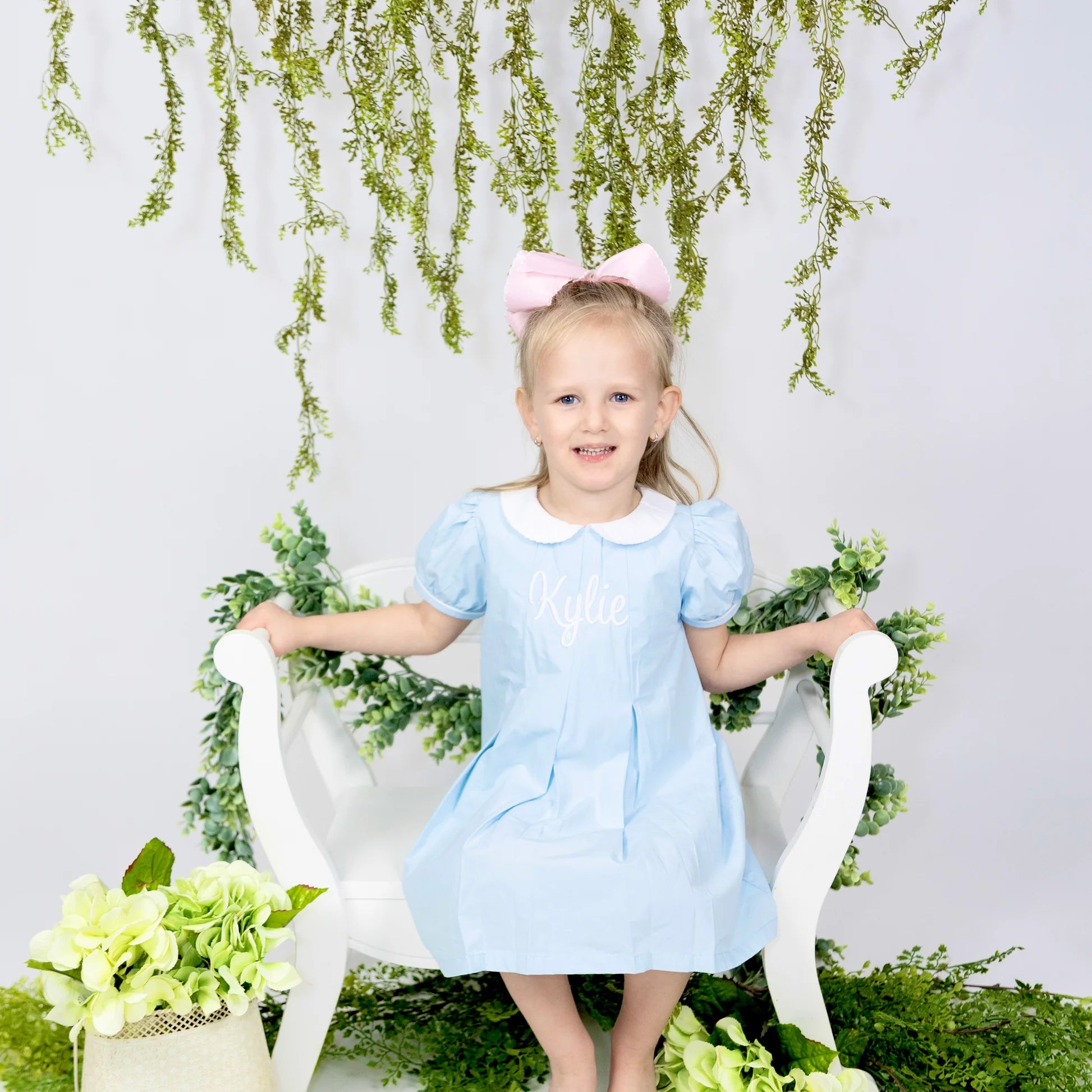 Pleated Peter Pan Collar Dress