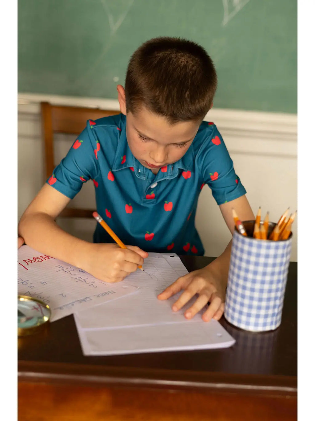 Polo - Red Apples On Navy