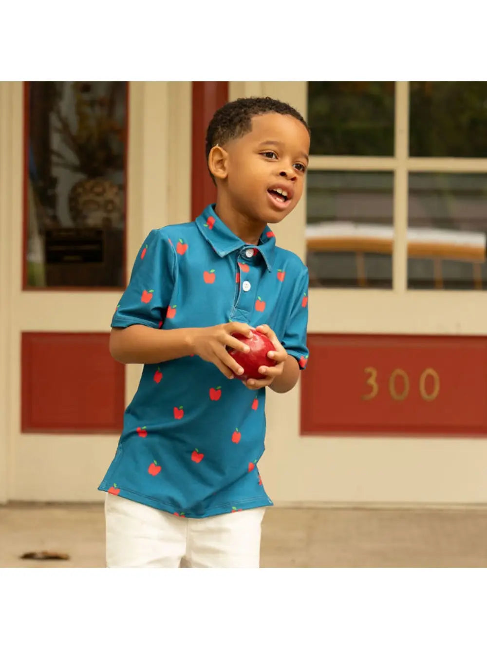 Polo - Red Apples On Navy