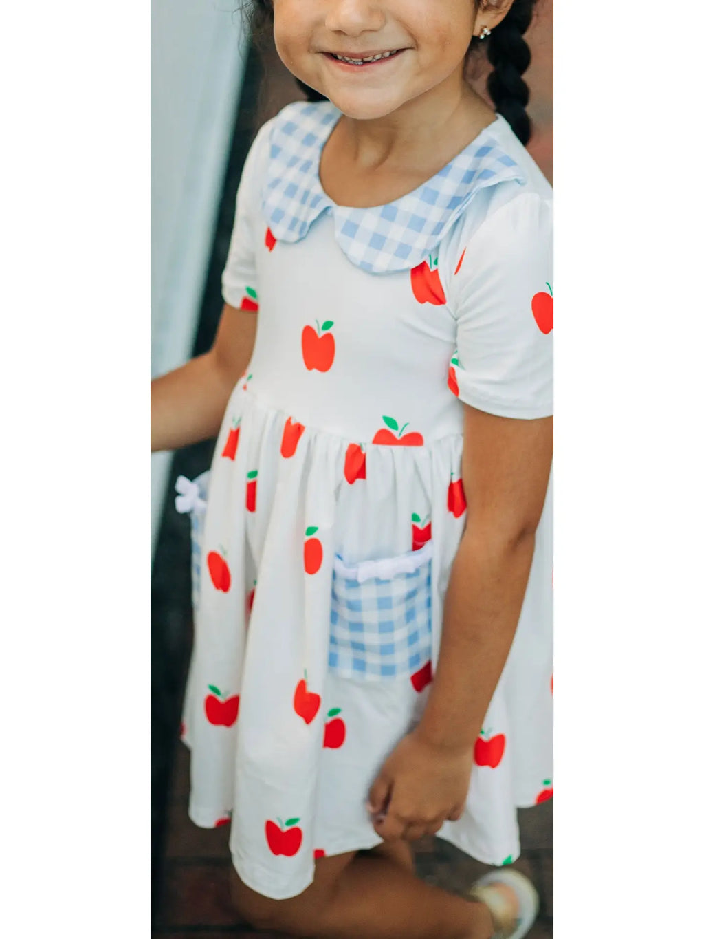 Red Apples Twirl Dress