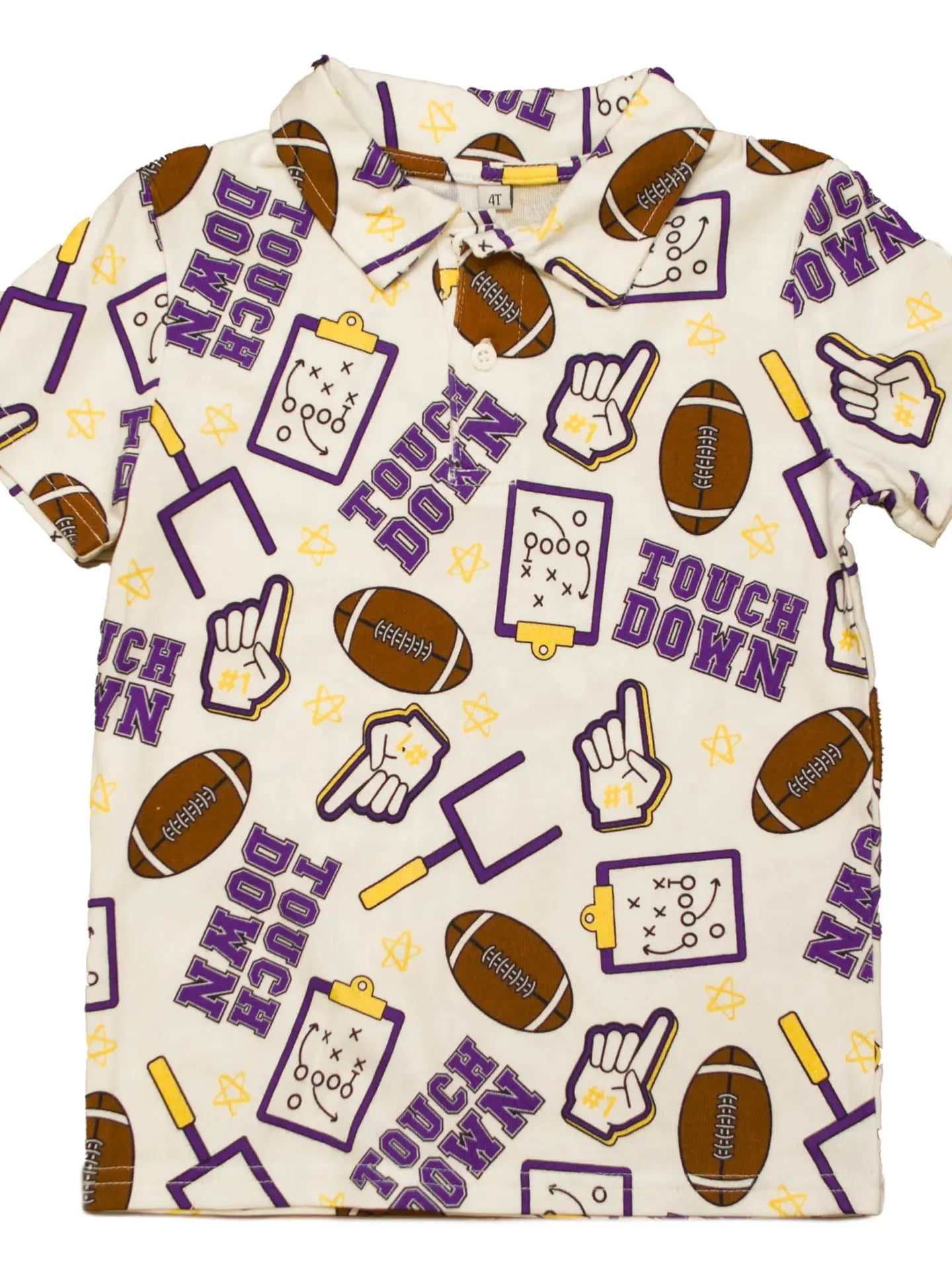 Boy's Royal Touchdown Kid Polo
