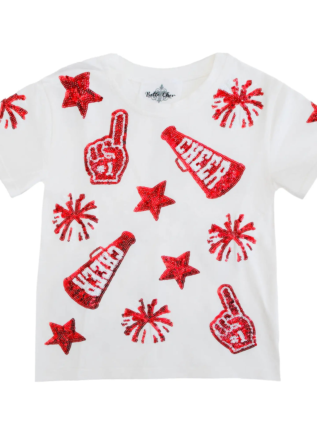 All Star Cheer Sequin Shirt navy/red