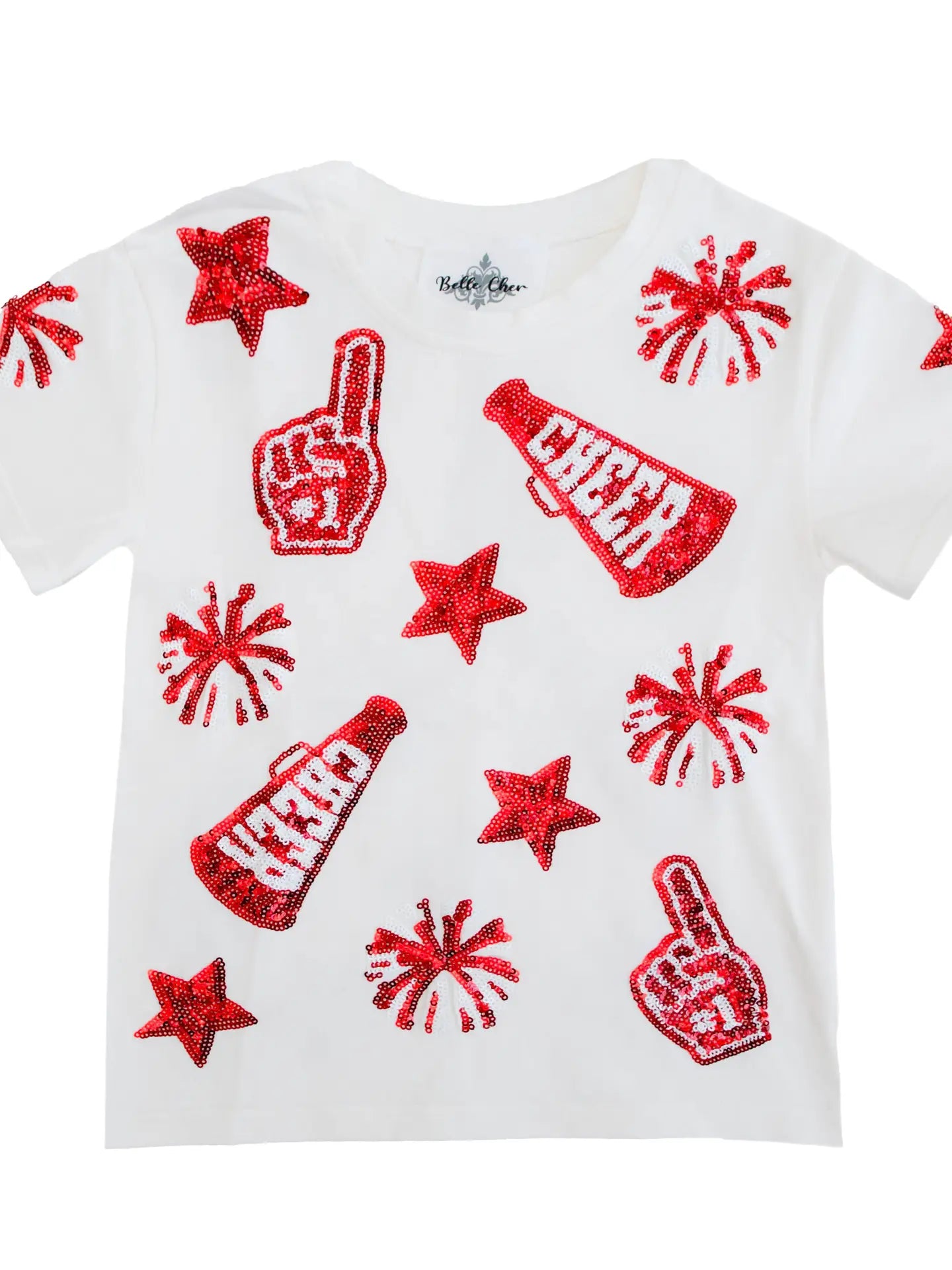 All Star Cheer Sequin Shirt navy/red