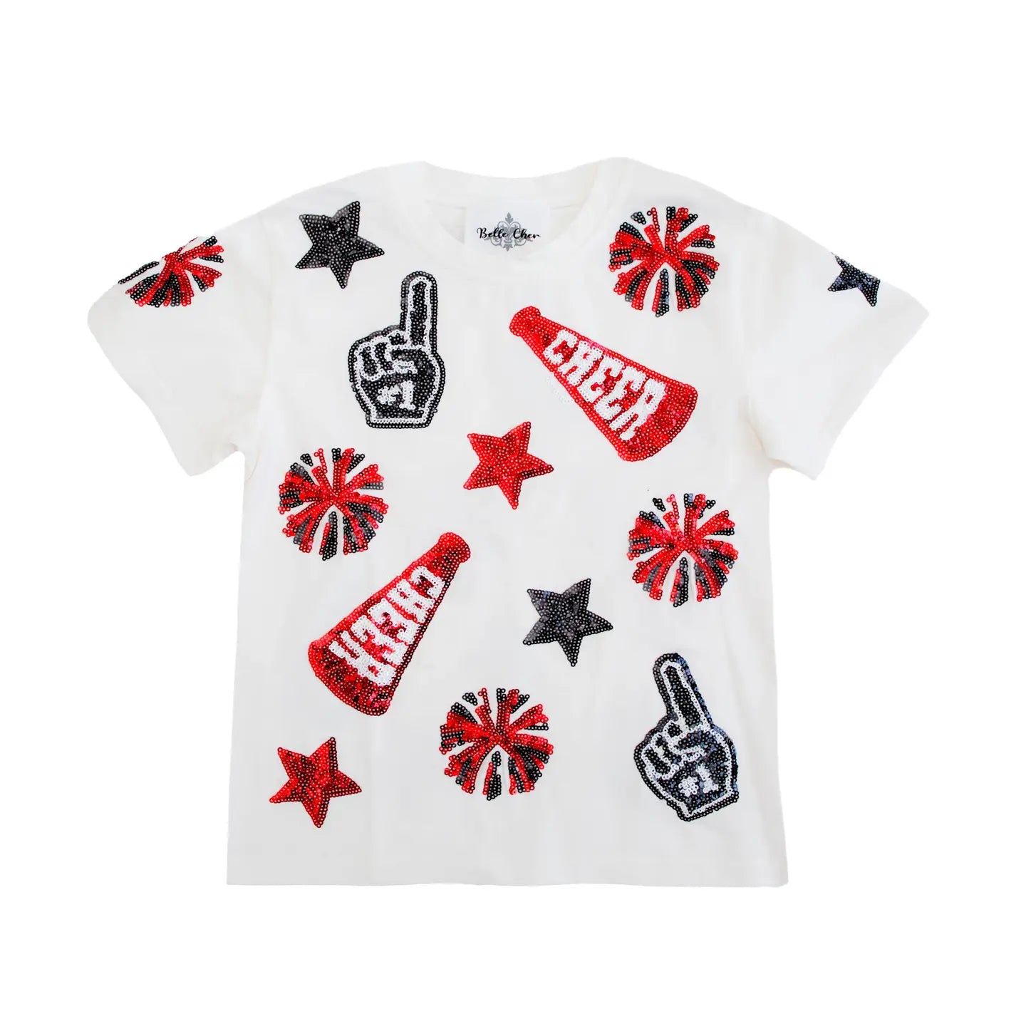 Game Day Glamour Sequin Cheer Shirt