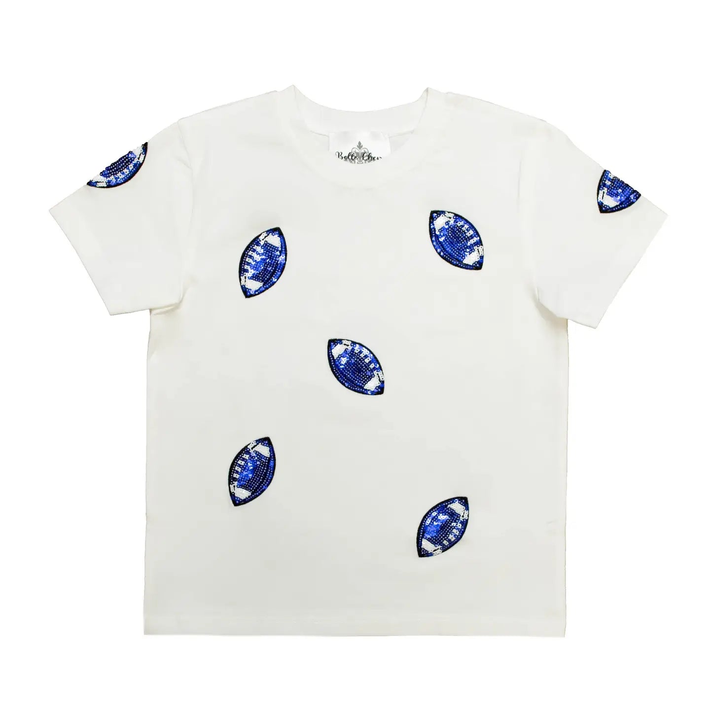 Mommy & Me Sequin Mini Footballs Tee