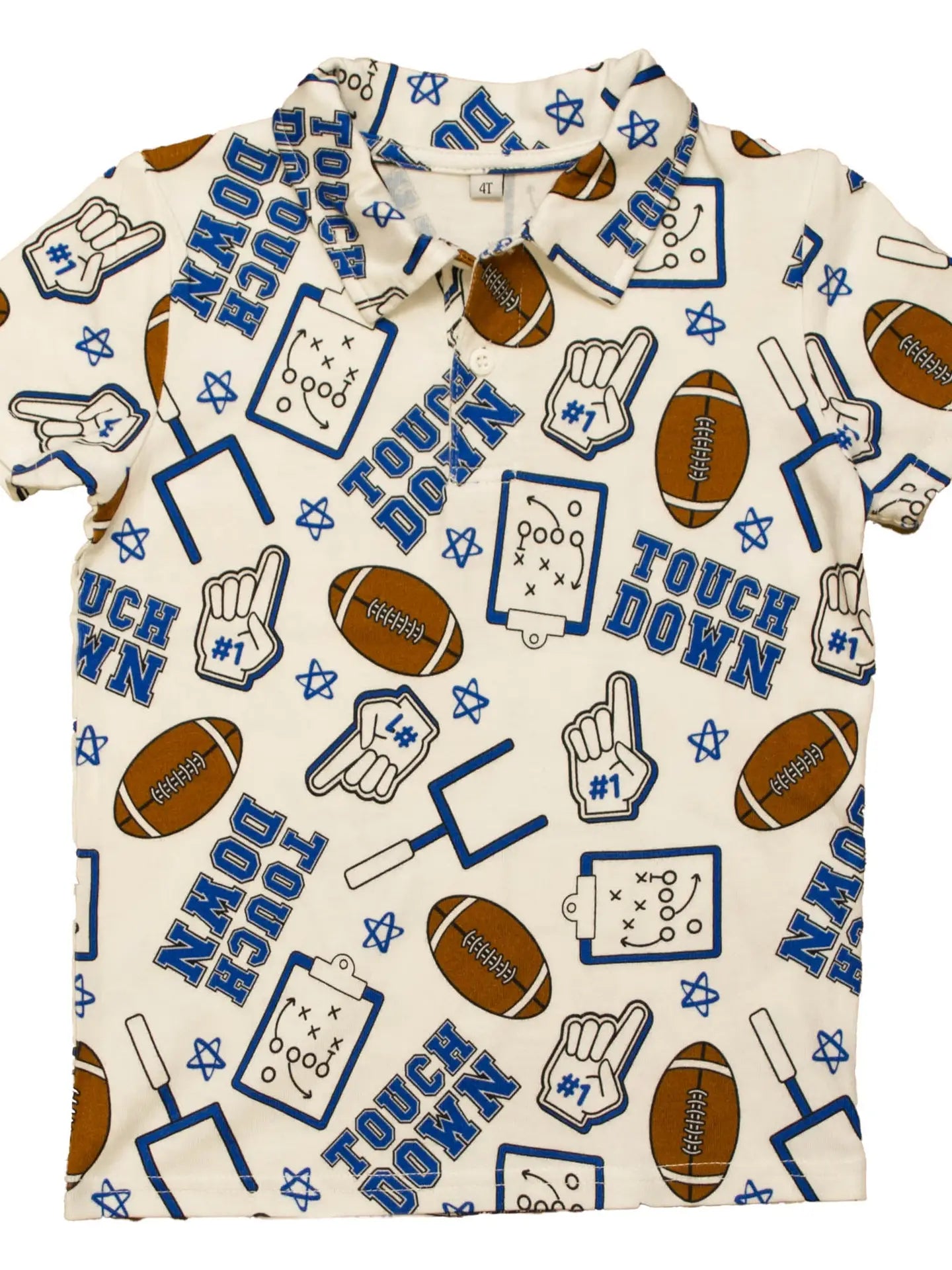 Boy's Royal Touchdown Kid Polo