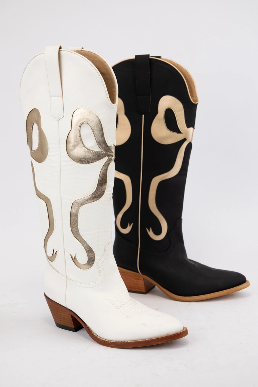 Croquette Bow Western Boots PRE ORDER