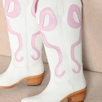 Croquette Bow Western Boots PRE ORDER
