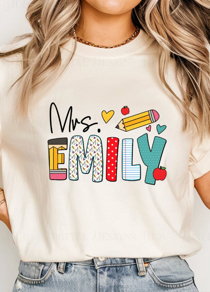 Custom Teacher Graphic Tees