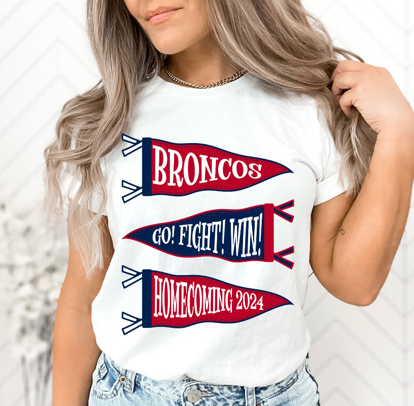 Broncos Pennant Homecoming Tee