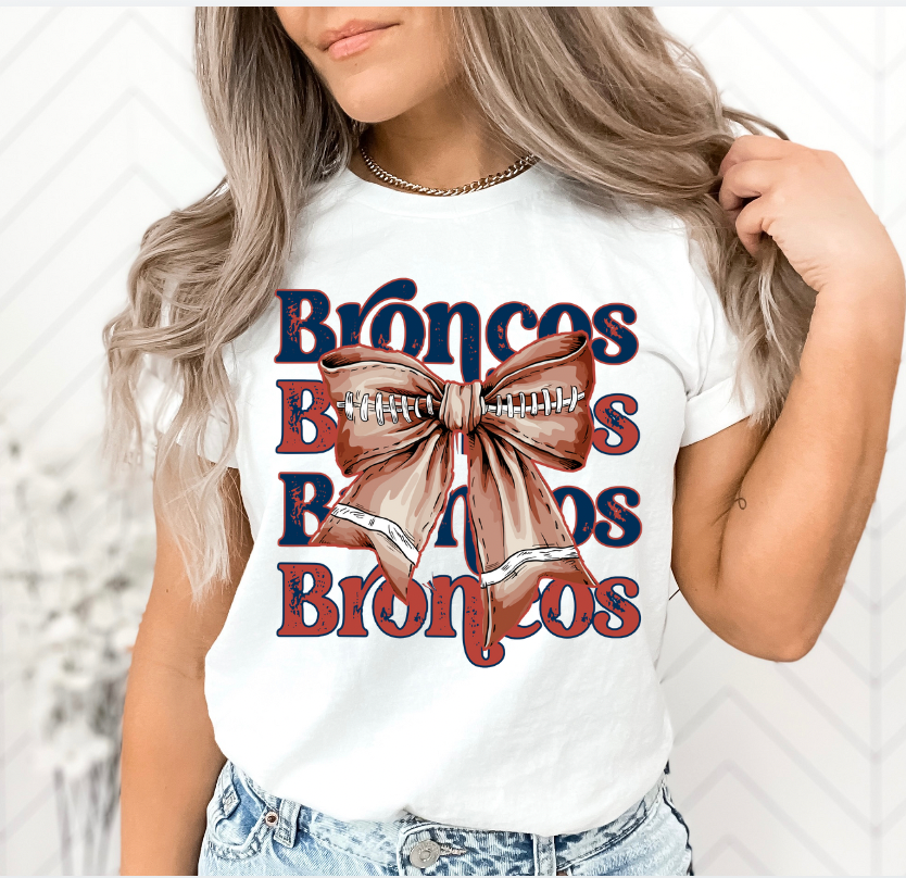 Broncos Football Croquette Tee