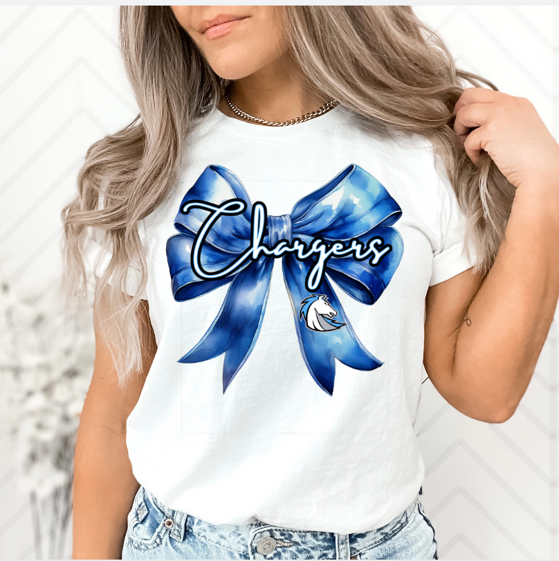 Chargers Croquet Bow