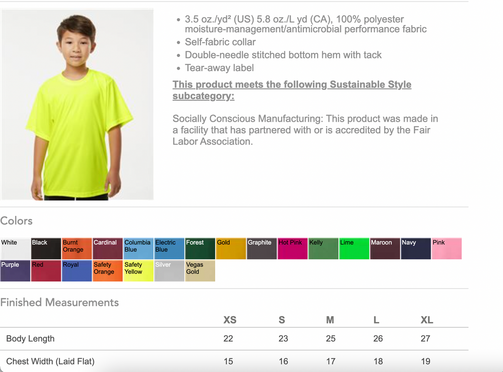 Performance Tee Custom Design