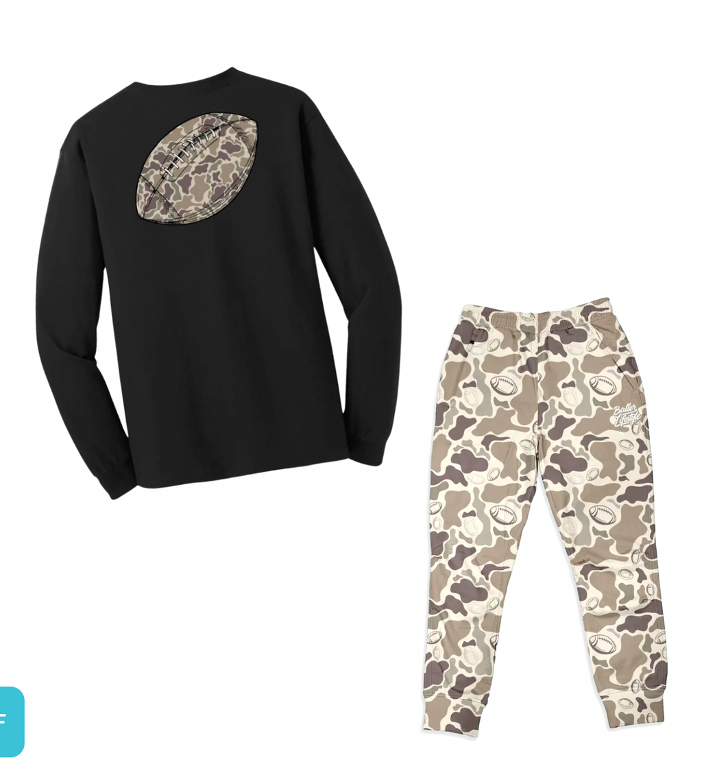 Baller Lifestyle Camo Football Joggers