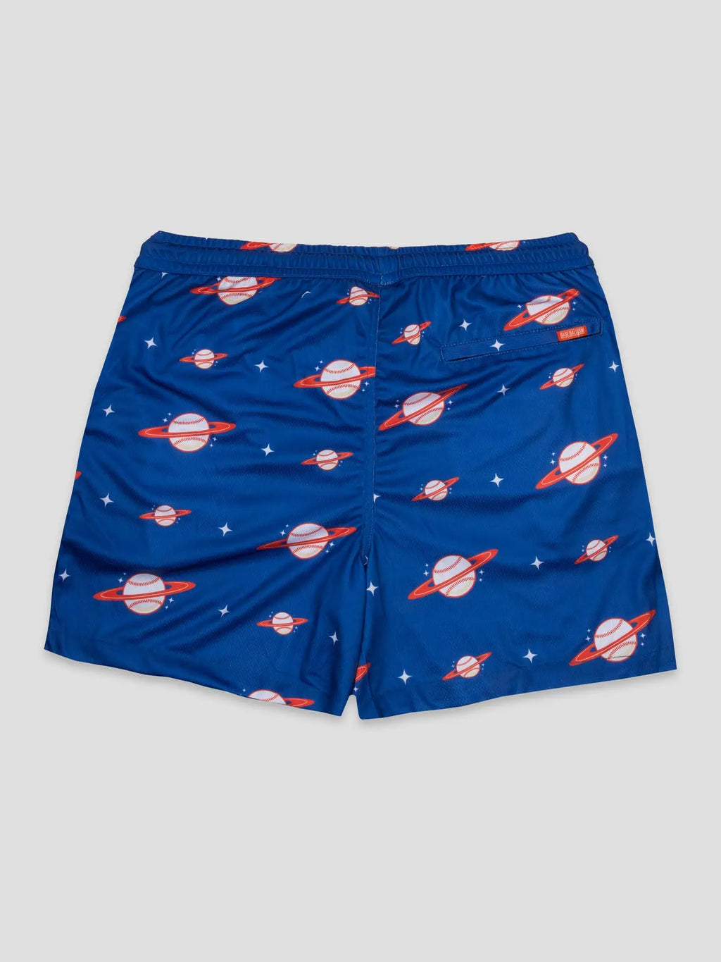 Space Ball Diamond Air Mesh Shorts - Blue and Orange