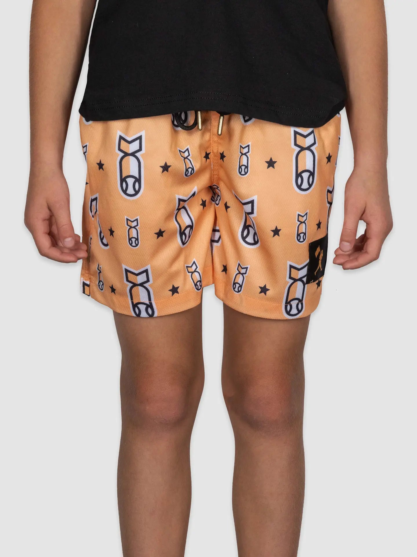 Stay Humble Drop Bombs Diamond Air Mesh Shorts - Youth