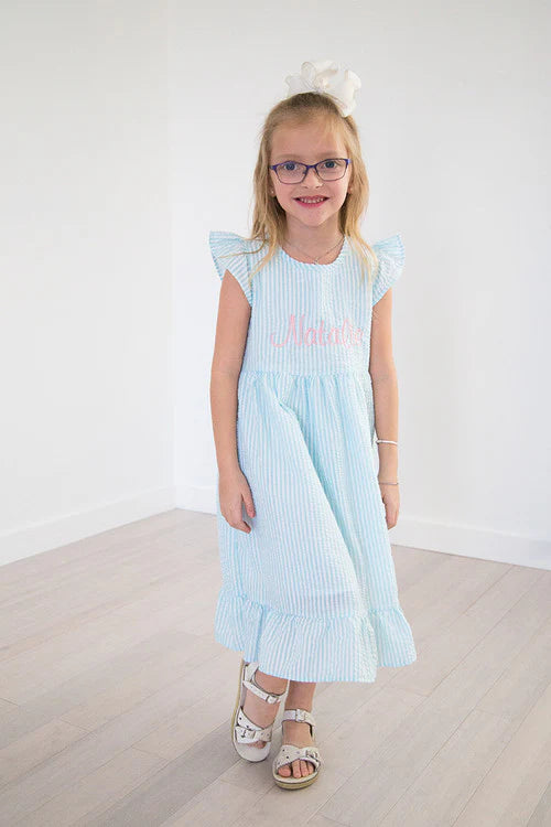 Girl's Seersucker Dress