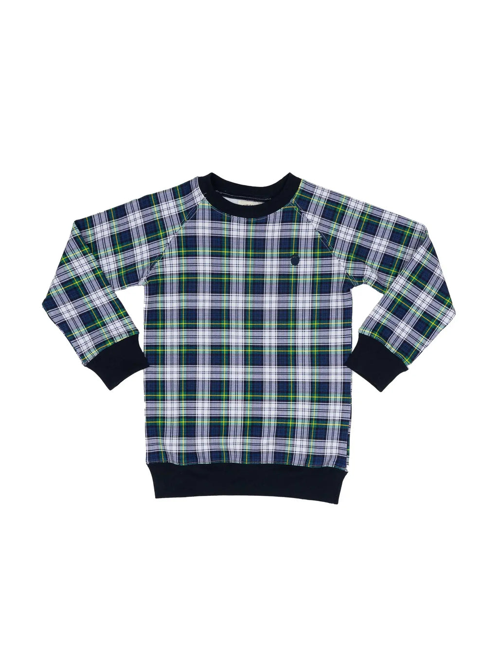 Green Preppy Plaid Sweatshirt