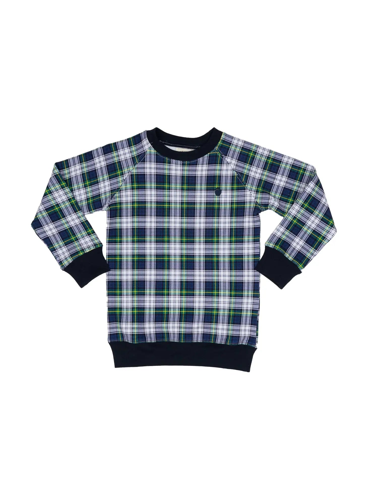 Green Preppy Plaid Sweatshirt