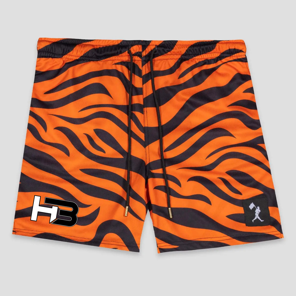 Wild Pitch Diamond Air Mesh Shorts - Tiger