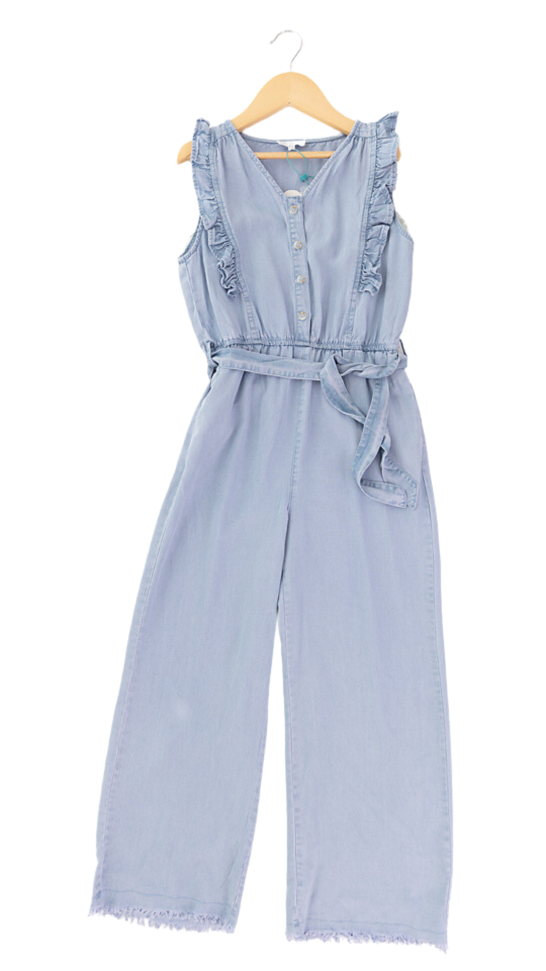Darling Denim Wide-Leg Jumpsuit - Girls'