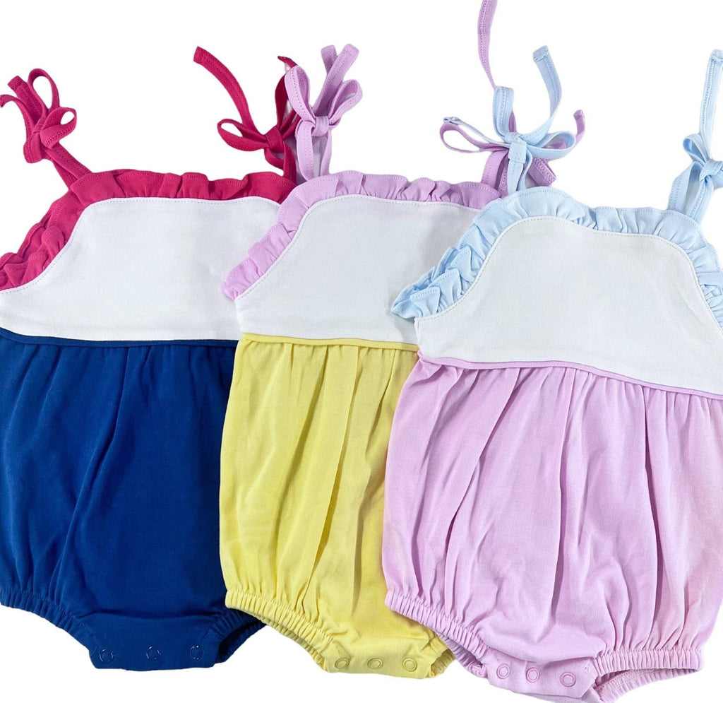 Tie Bubble: Pink/Blue / 3-6M