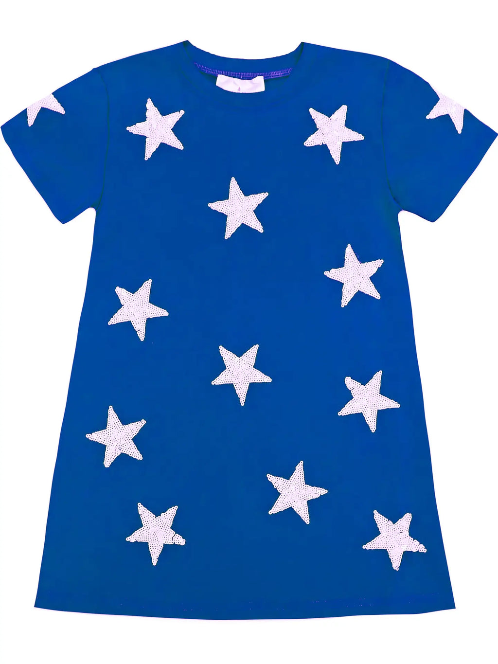 All Star Sequin Dress Royal/ White