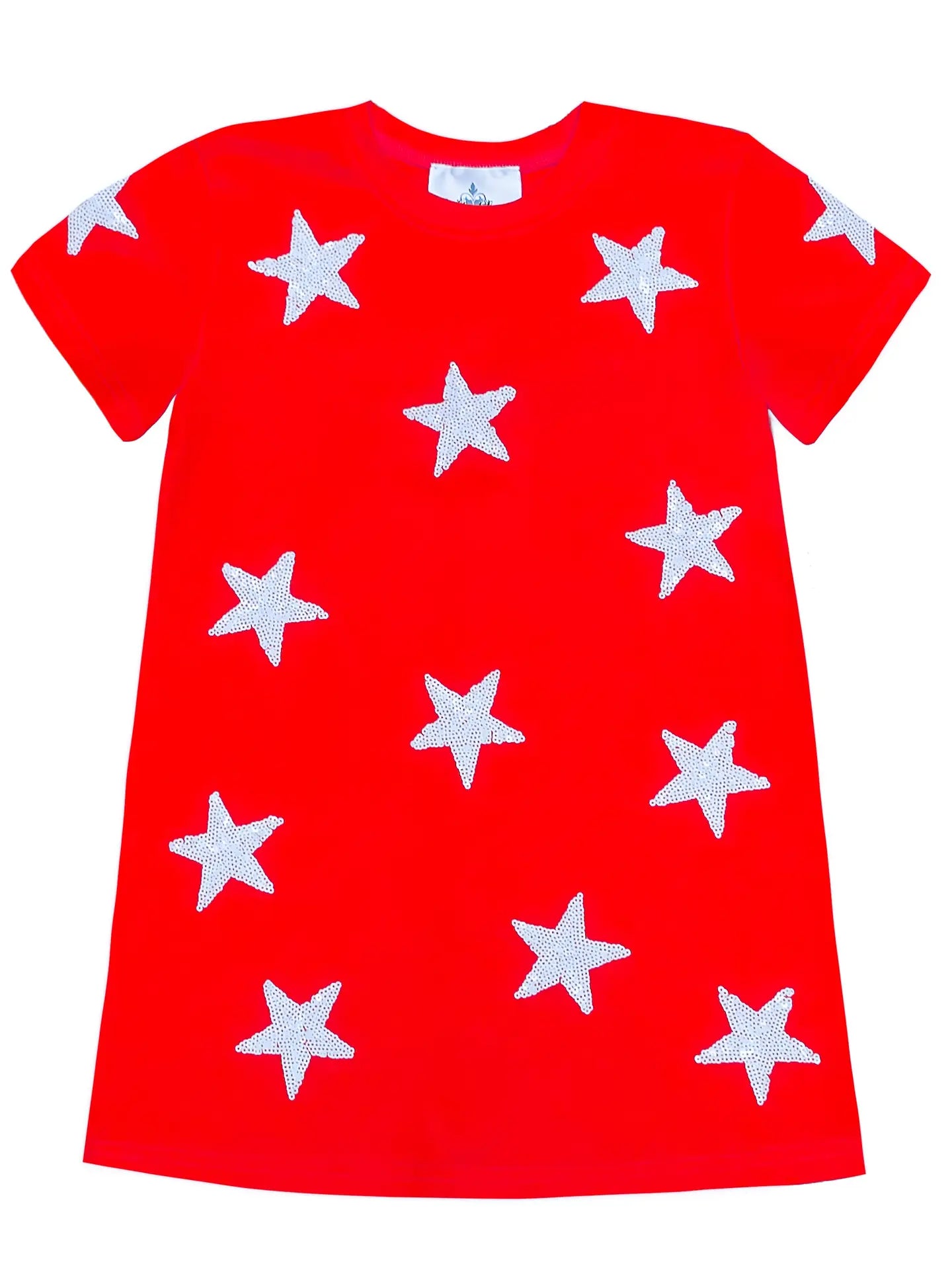 All Star Sequin Dress Red/ White