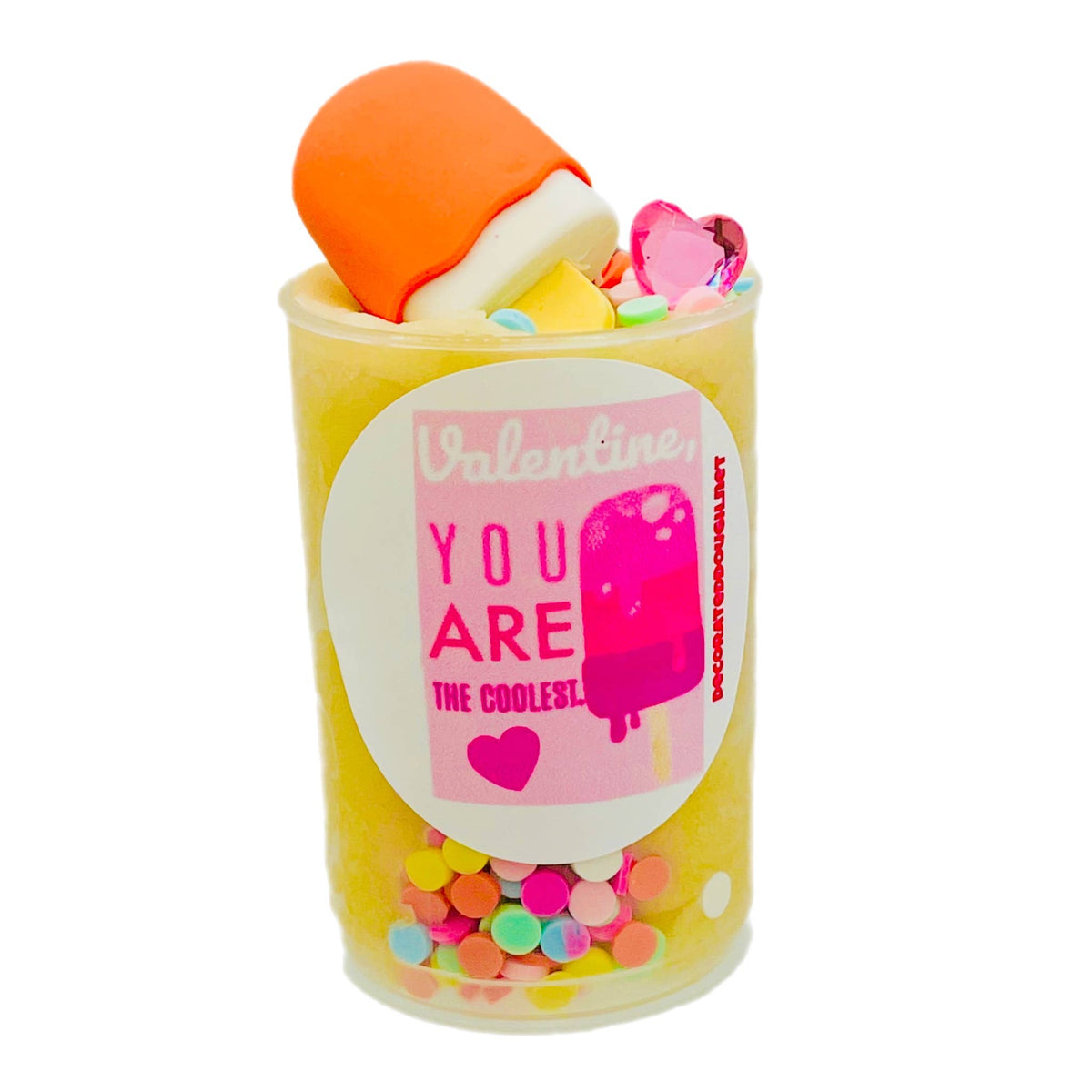 Valentine's Play Dough Push Pops: Dinosaur