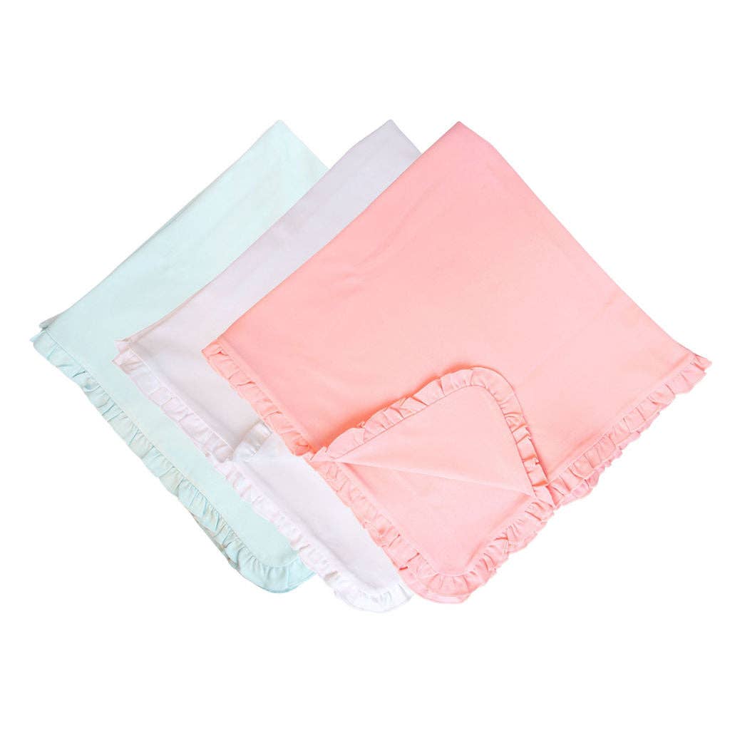 Ruffle Blanket: Mint