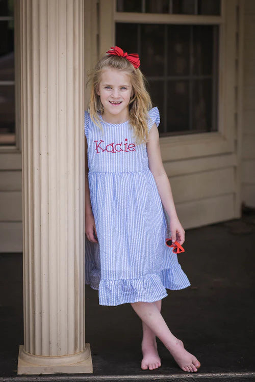 Girl's Seersucker Dress
