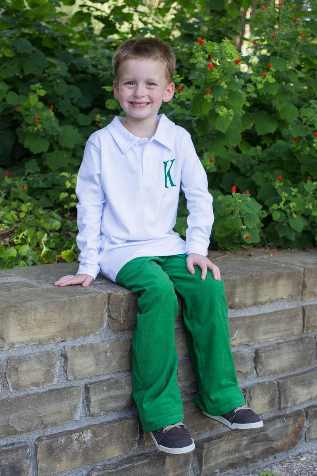 Boys Holiday Classic Corduroy/ Gingham  Pants