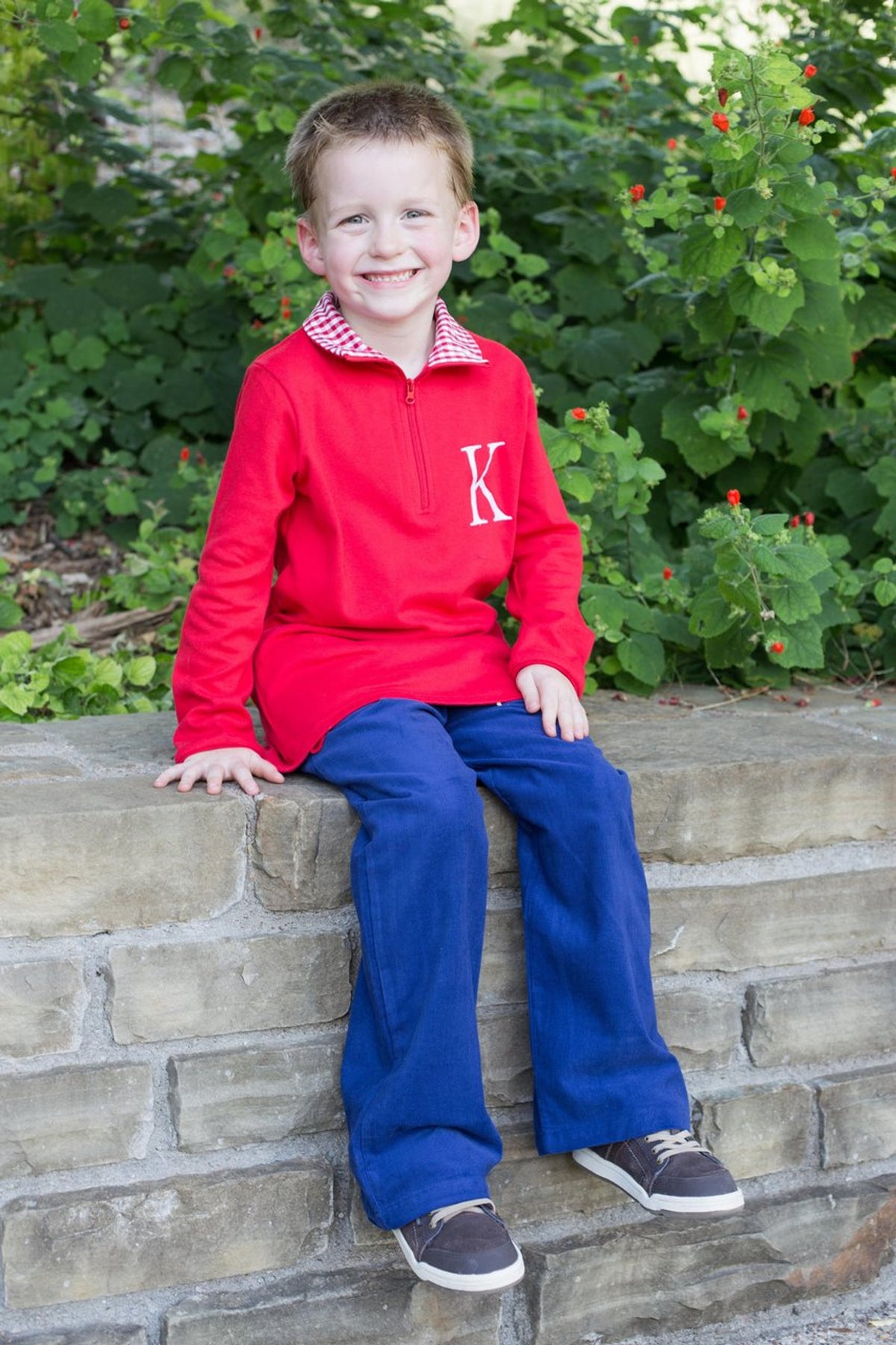 Boys Holiday Classic Corduroy/ Gingham  Pants