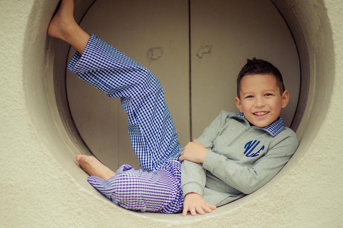 Boys Holiday Classic Corduroy/ Gingham  Pants