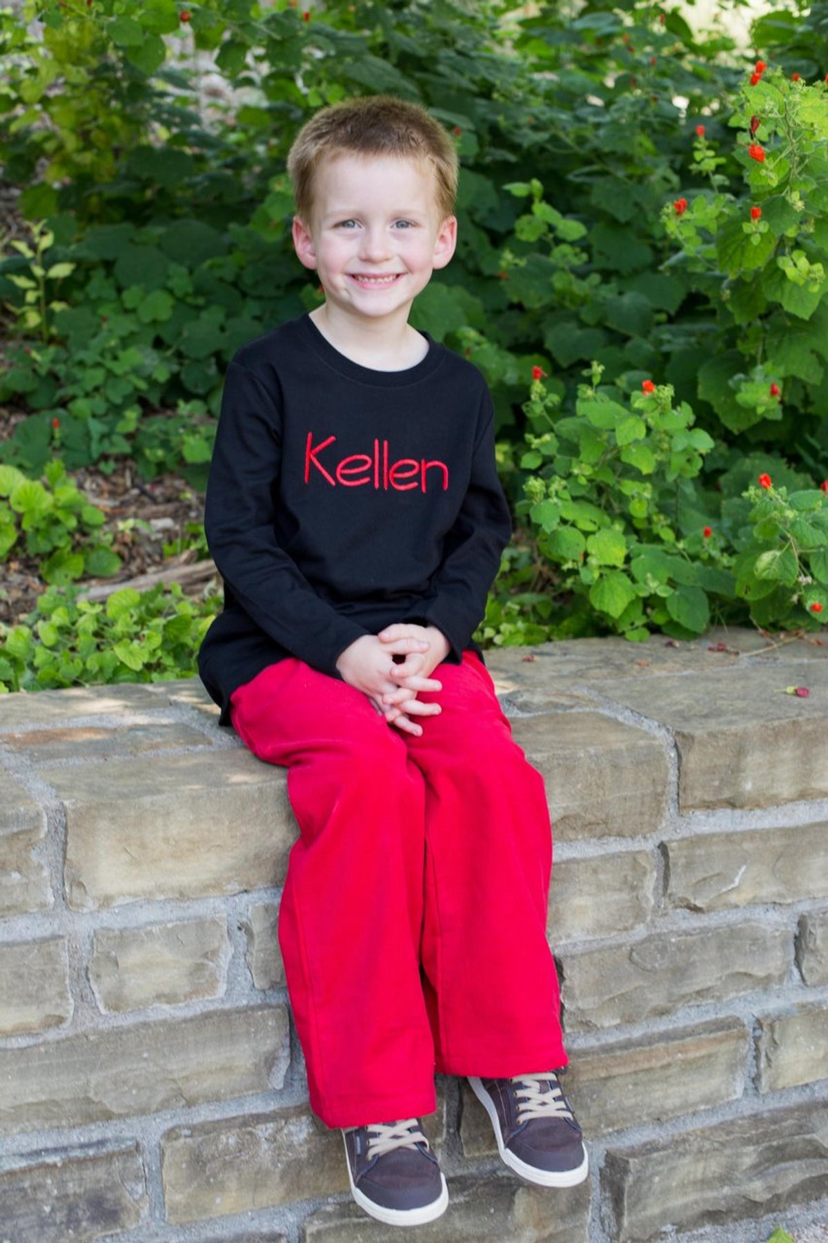 Boys Holiday Classic Corduroy/ Gingham  Pants