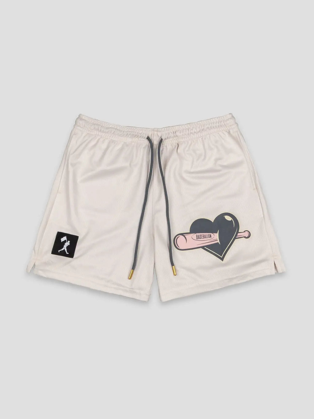 Heart Bat Diamond Air Mesh Shorts