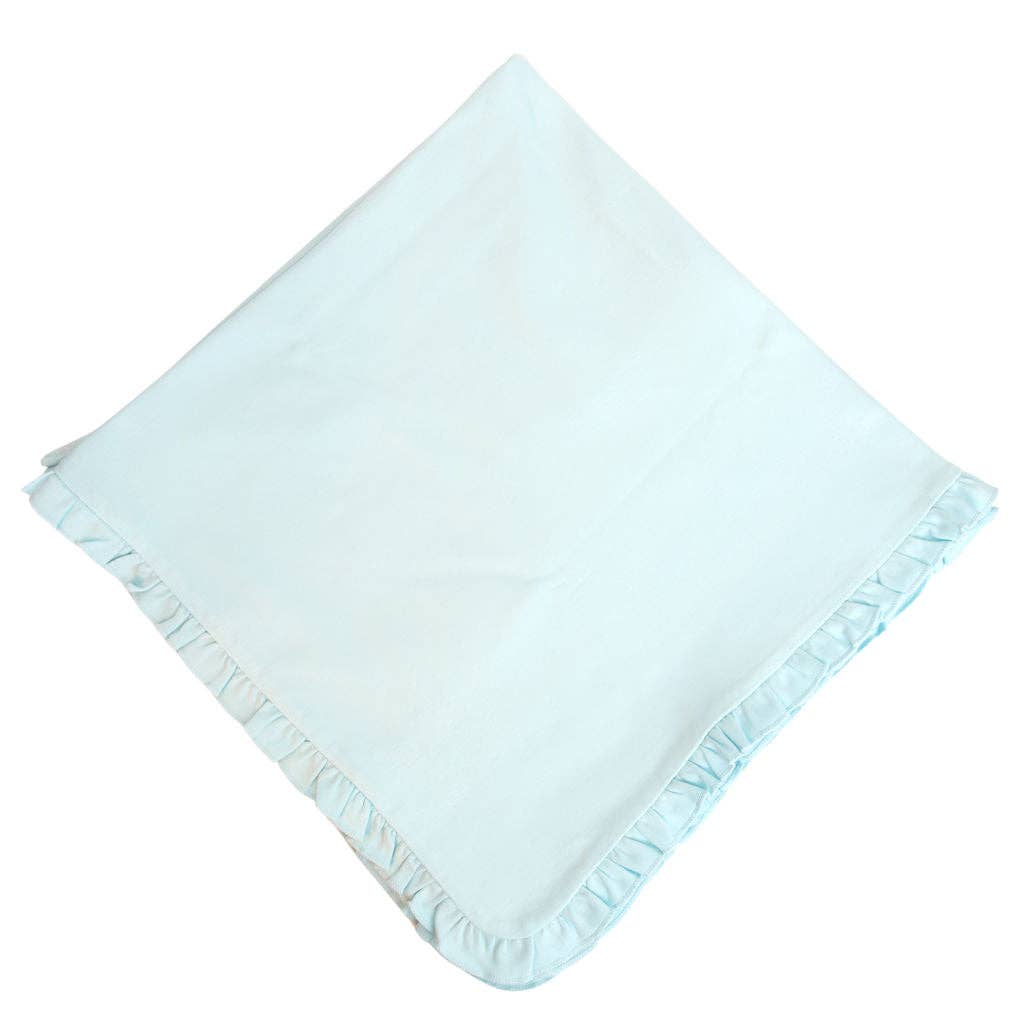 Ruffle Blanket: Mint