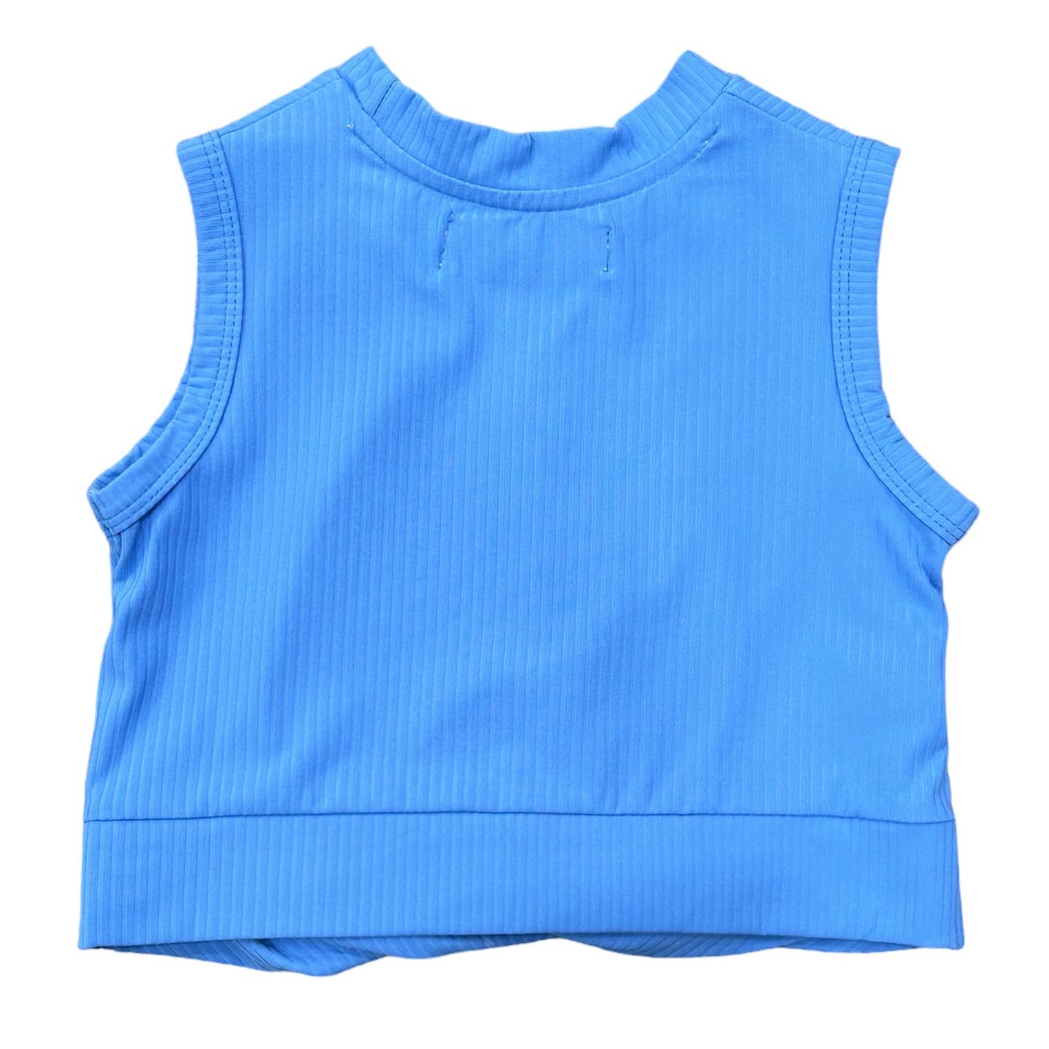 Crop Knot Tank - French Blue: XL