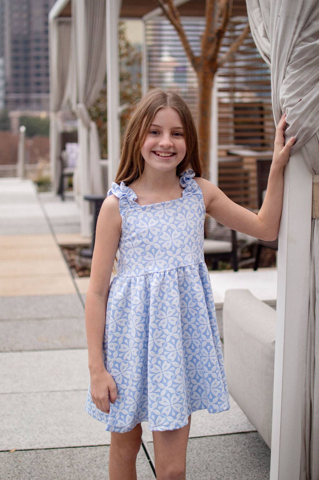 Mommy & Me Jacquard Tank Dress - Spanish Indigo: 18M