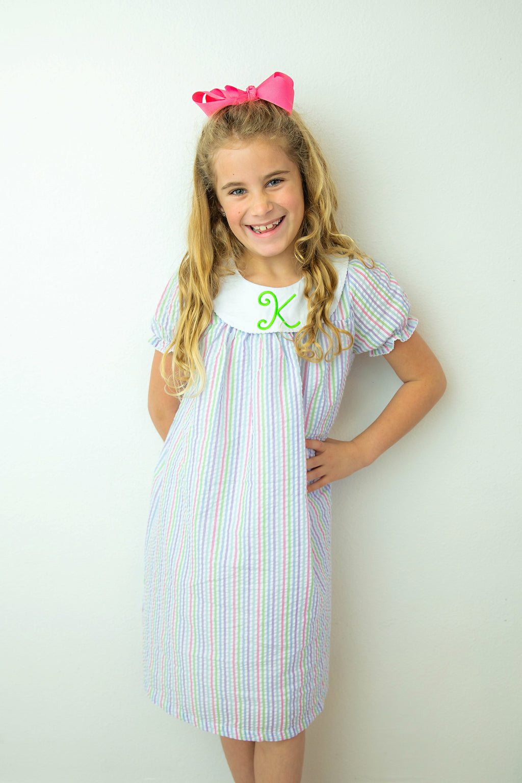 Girl's Seersucker Dress